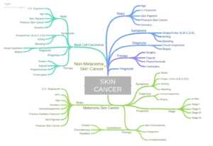 Skin Cancer Mind Map